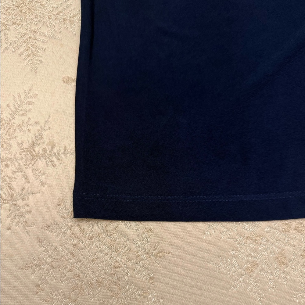 Susan Graver Blue Paisley Print Short Sleeve Top - Picture 4 of 6